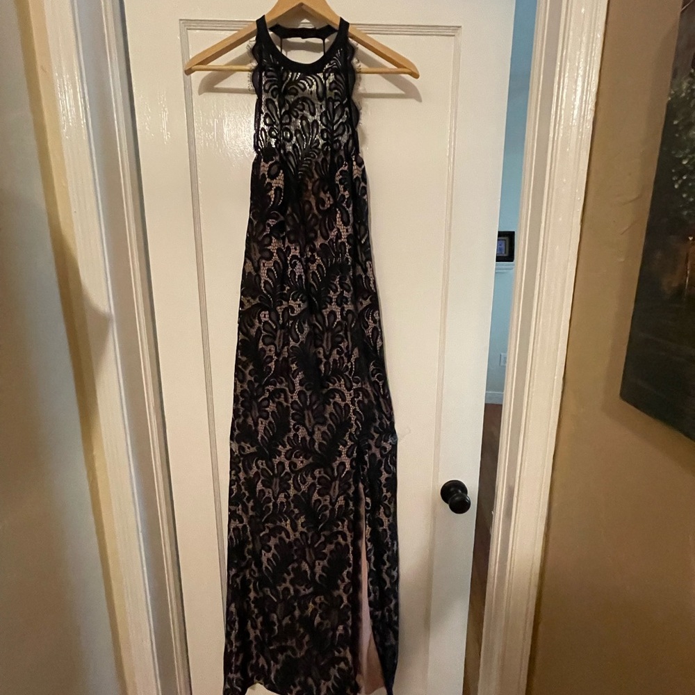 Nicole Miller Black and Pink Dress